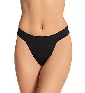 Seamless Comfort Waistband Thong Black S