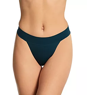 Seamless Comfort Waistband Thong Urchin  Teal S