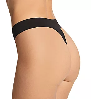 Seamless Comfort Waistband Thong Black S