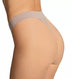 Seamless Comfort Waistband Thong Evening Blush S