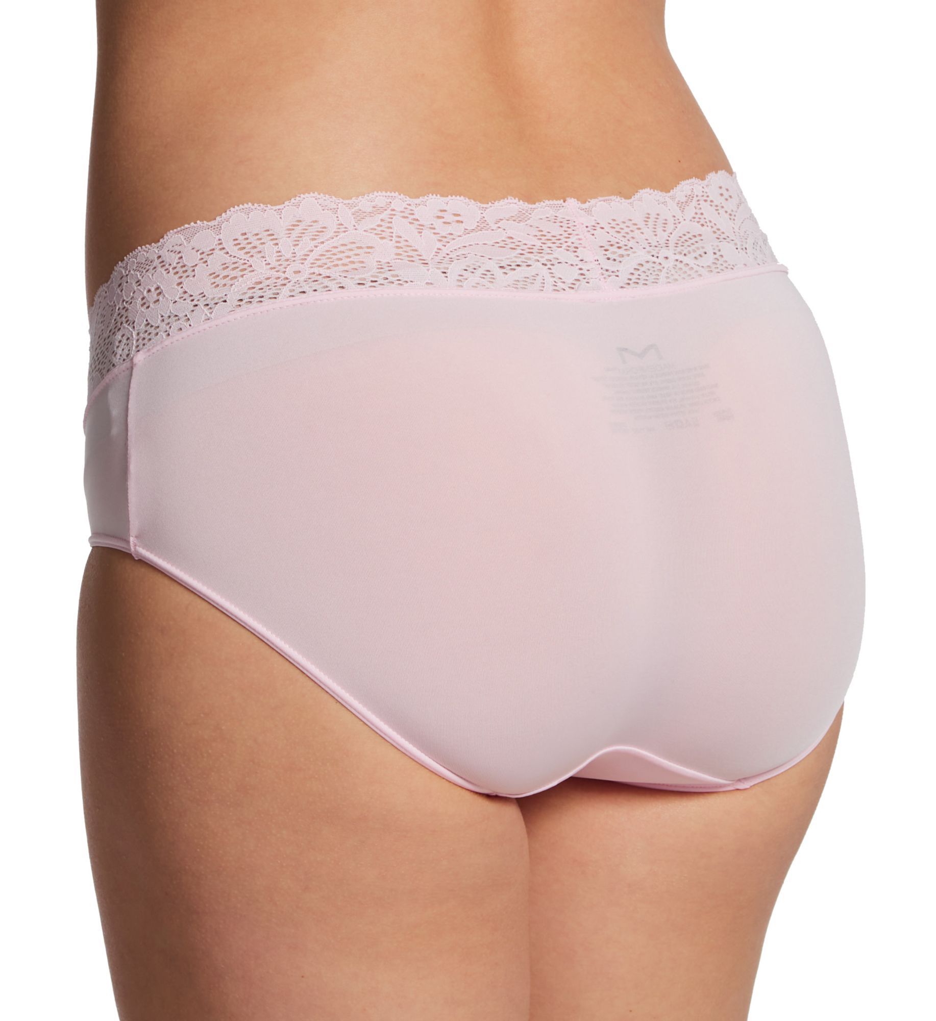 Maidenform Stretch Lace Hipster Panty - 3 Pack Ballerina/Blush/Lace 2XL  - Image 2