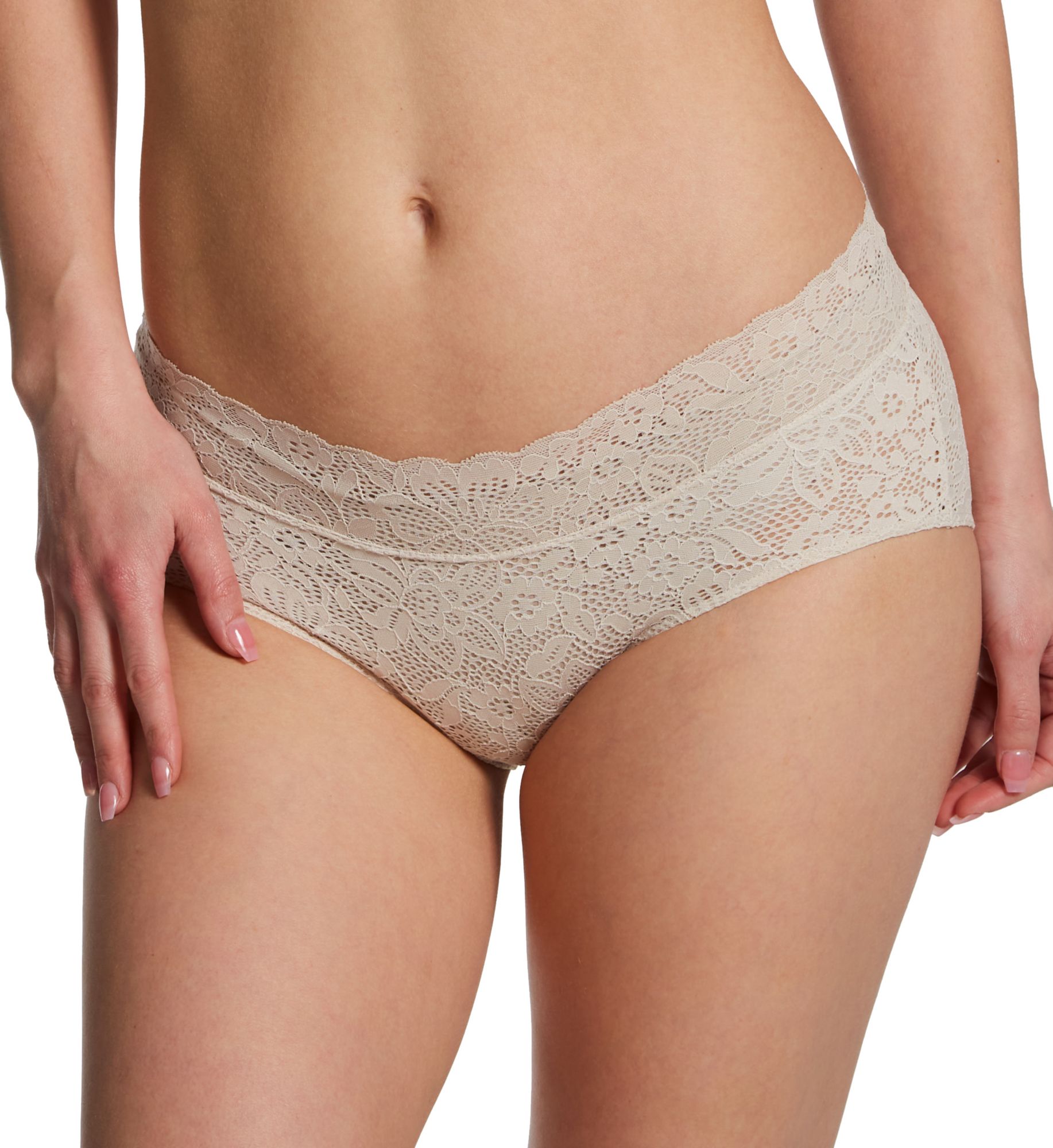 Maidenform Stretch Lace Hipster Panty - 3 Pack Ballerina/Blush/Lace 2XL  - Image 1