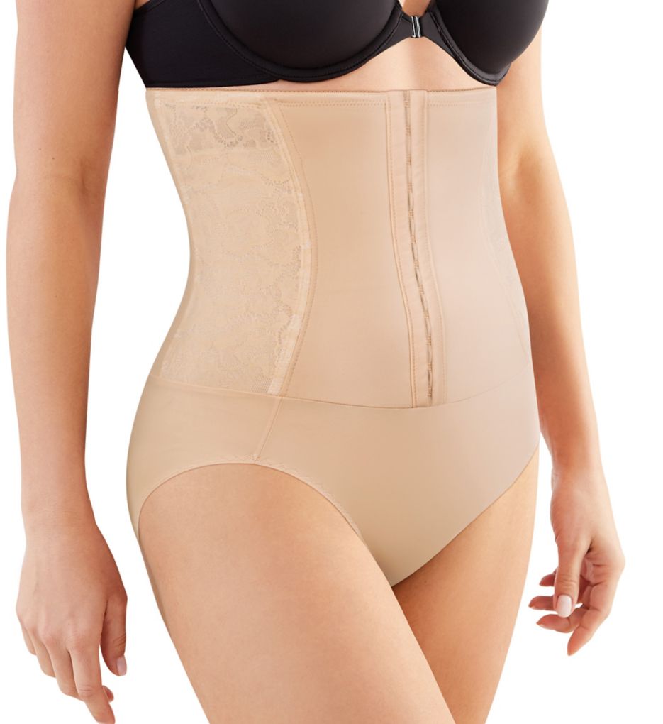 Maidenform (1983507) -- Maidenform DM5003 Firm Foundations Cool Comfort Waist Cincher Brief (Latte Lift Combo XL)