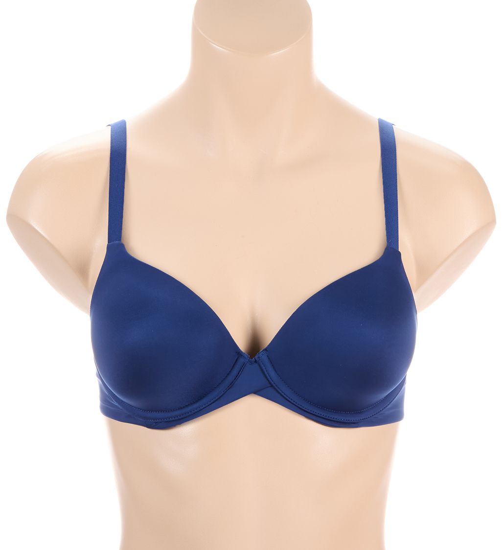 Maidenform One Fabulous Fit 2.0 Tailored Demi T-Shirt Bra Navy Eclipse 32B  - Image 1