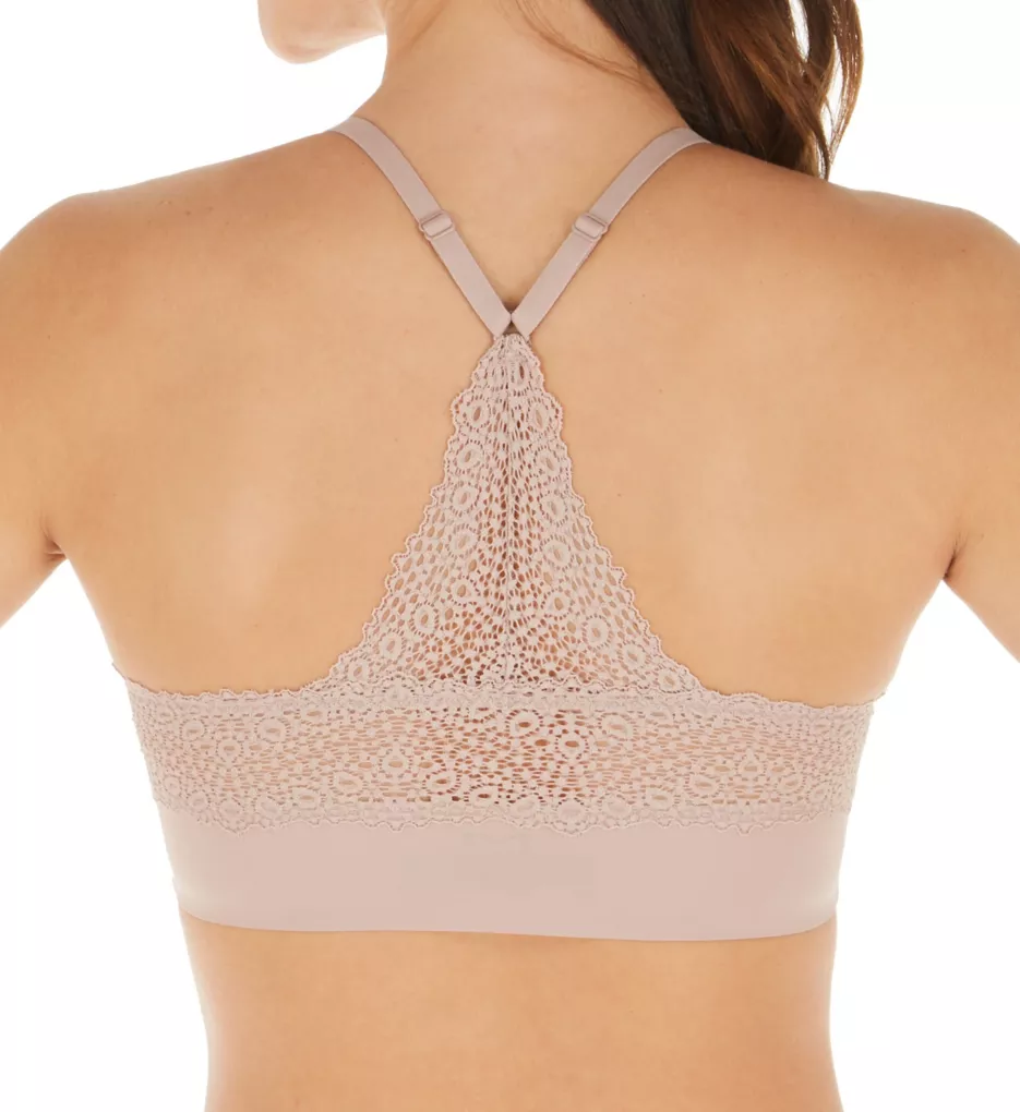 Authentic Triangle Pullover Bralette Earthen Tan M by Hanes