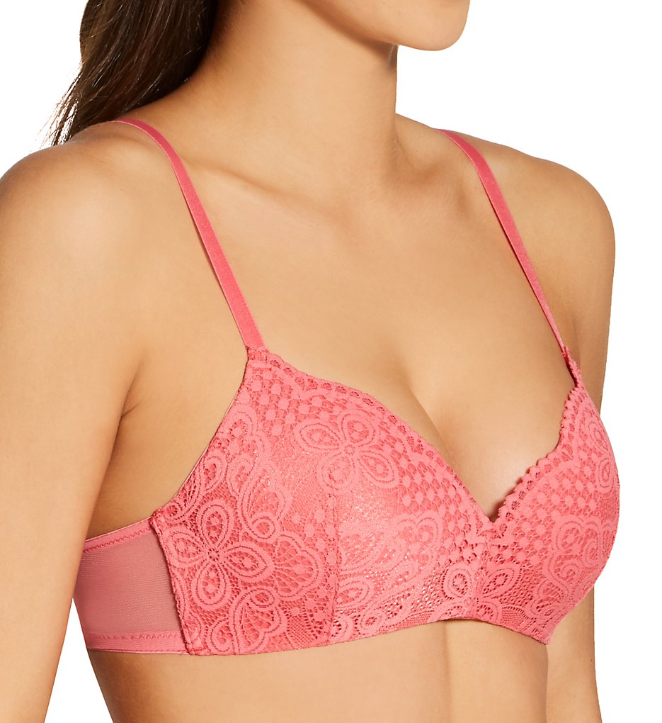 Maidenform (2431970): Maidenform DM7680 Pure Comfort Lace Push-Up Wireless Bra (Pink Begonia L) Maidenform (2431970): Maidenform DM7680 Pure Comfort Lace Push-Up Wireless Bra (Pink Begonia L)