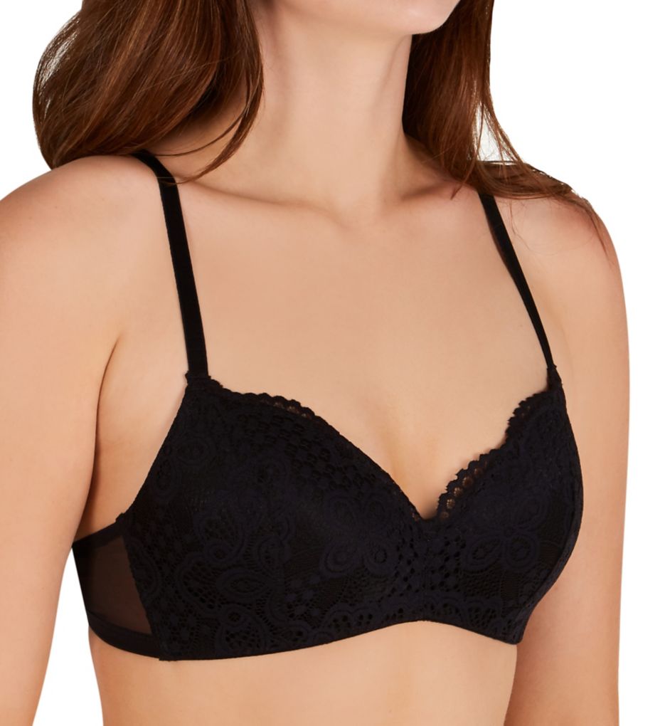  Maidenform Pure Comfort Lace Bralette, Padded