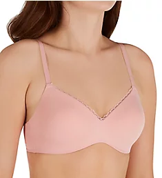 Pure Comfort Embellished Lift Wireless Bra Sheer Pale Pink S