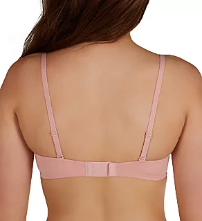 Pure Comfort Modern Scoop Neck Wireless Bra Sheer Pale Pink 2X