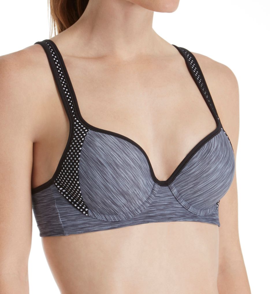 padded underwire sports bra