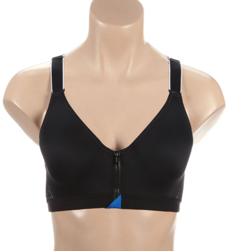 maidenform sports bra zip front