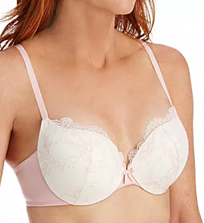 Love The Lift Push Up & In Lace Demi Bra Ivory w/ Gentle Peach 32A