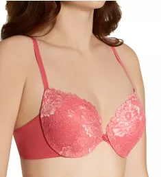 Love The Lift Push Up & In Lace Demi Bra Pink Begonia w/ Peach 34D