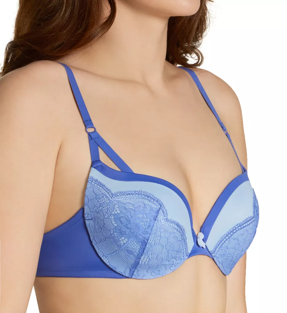 Love the Lift Push Up & In Strappy Lace Demi Bra Deep Forte Blue BF 34C