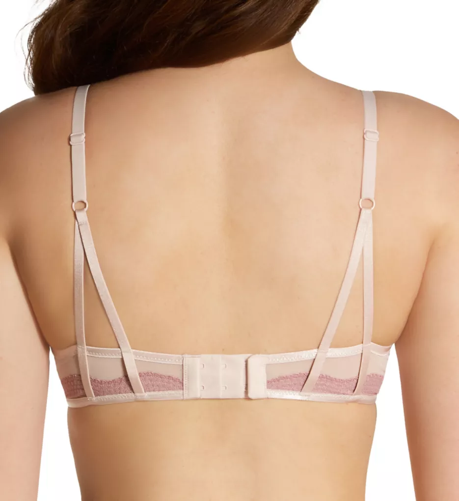 Love The Lift Push Up & In Satin and Lace Demi Bra Sandshell w/HoneyBlush 34B