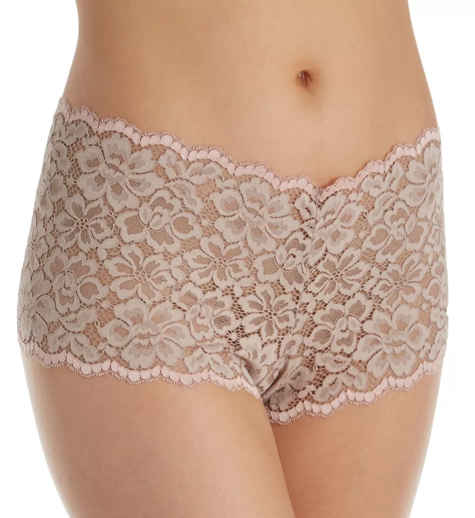 Sexy Must Haves Lace Cheeky Boyshort Panty Evening Blush 5