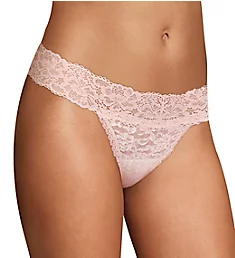 Sexy Must Haves Lace Thong Ivory Stripe/Pink 9