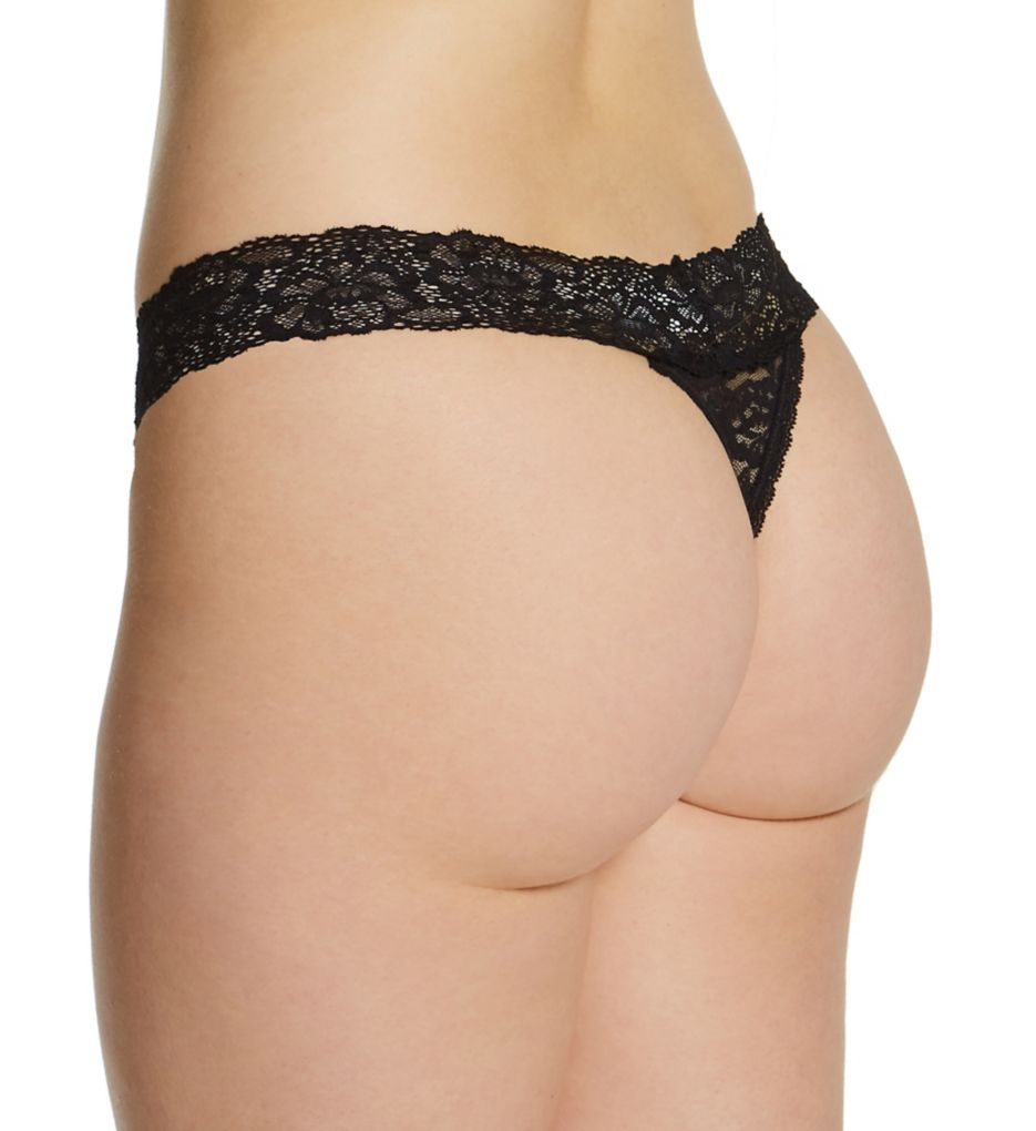 Maidenform Sexy Must Haves Lace Thong Black 7  - Image 2