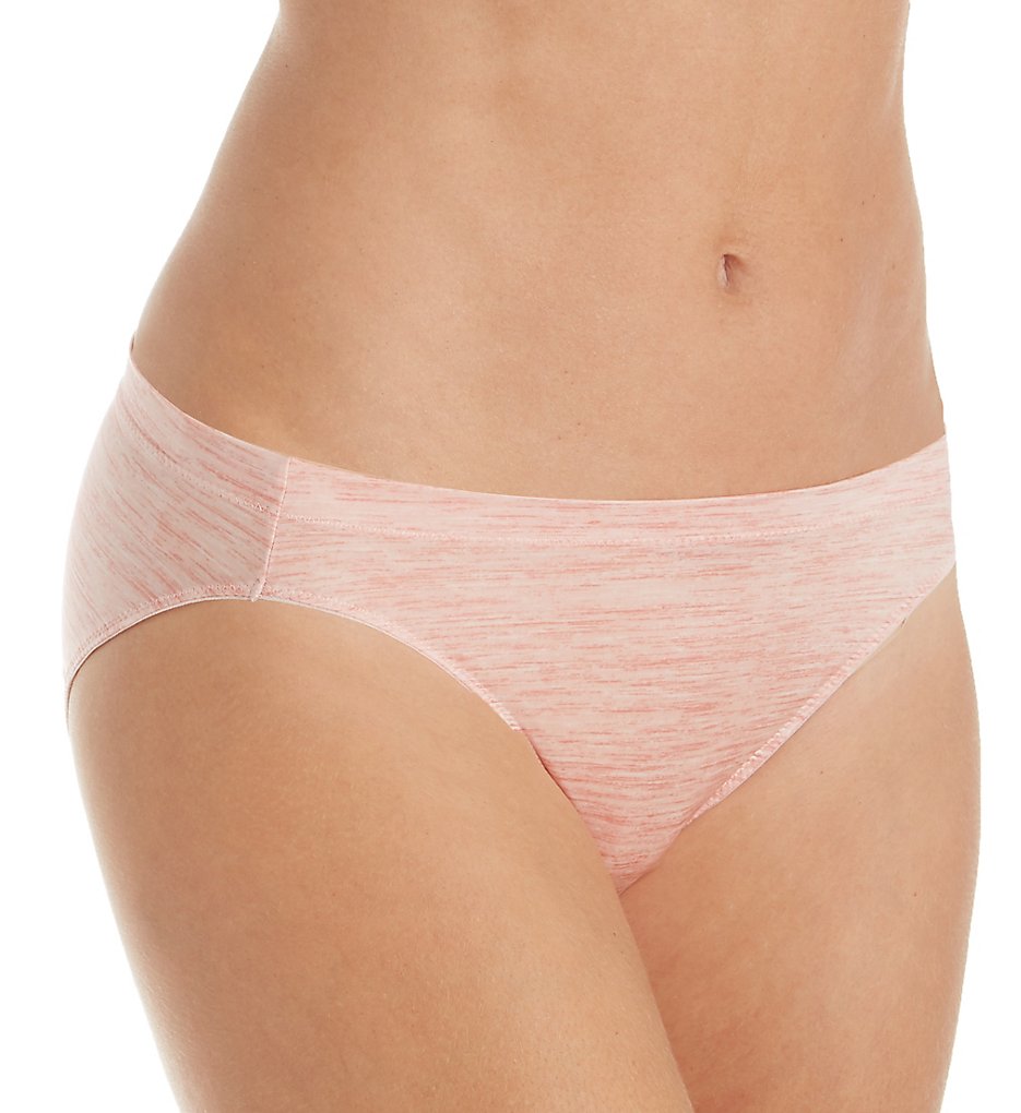 Maidenform >> Maidenform DMFCBK One Fab Fit Tailored Bikini Panty (Pink Heather Print 8)
