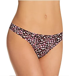 Flawless No Show Thong Panty Cocoa Cat Print 5