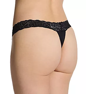 Microfiber Lace Thong