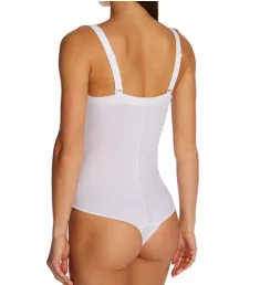 Power Players Thong Bodysuit White XL