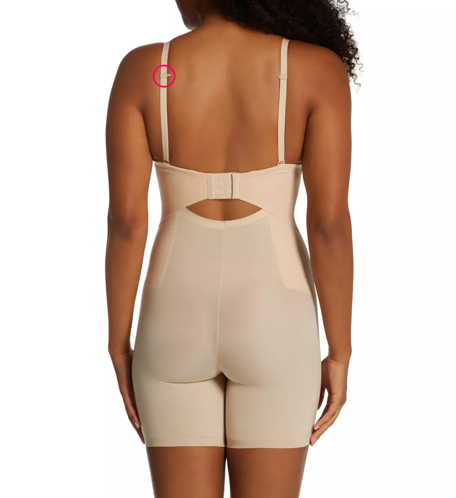 All-in-One Body Shaper with Built in Bra Transparent S