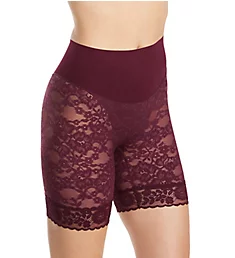 Tame Your Tummy Lace Shorty Night fire Red Lace S