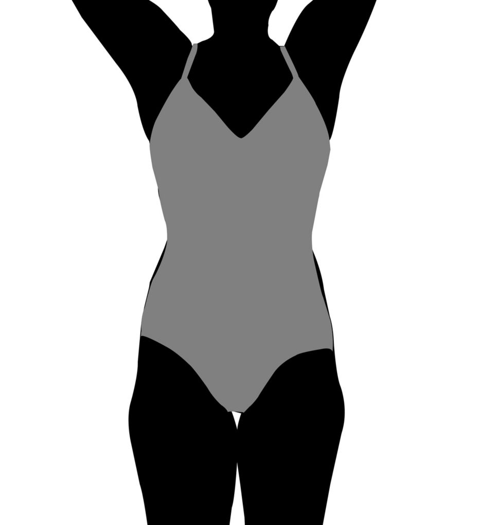 Women's Maidenform DMS097 Lace Tame Your Tummy Bodysuit (White Lace XL) 