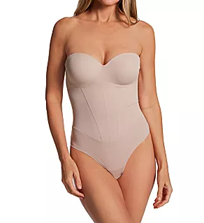 Firm Control Tummy Shaping Multiway Thong Bodysuit Evening Blush S