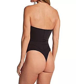 Firm Control Tummy Shaping Multiway Thong Bodysuit Black S