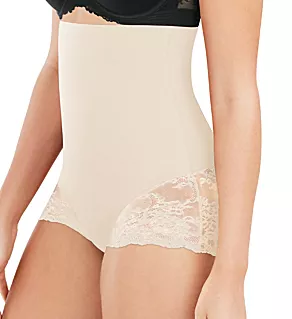 Tame Your Tummy High Waist Lace Shaping Brief Nude Lace 2X