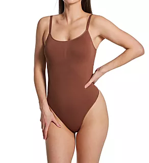 Seamless Thong Bodysuit Bronzed Chestnut S