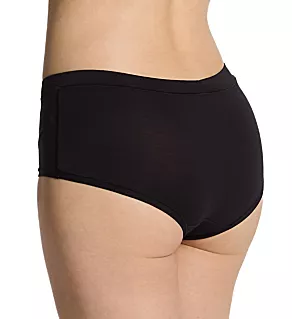 Soft Stretch Boyshort Panty Black 2X