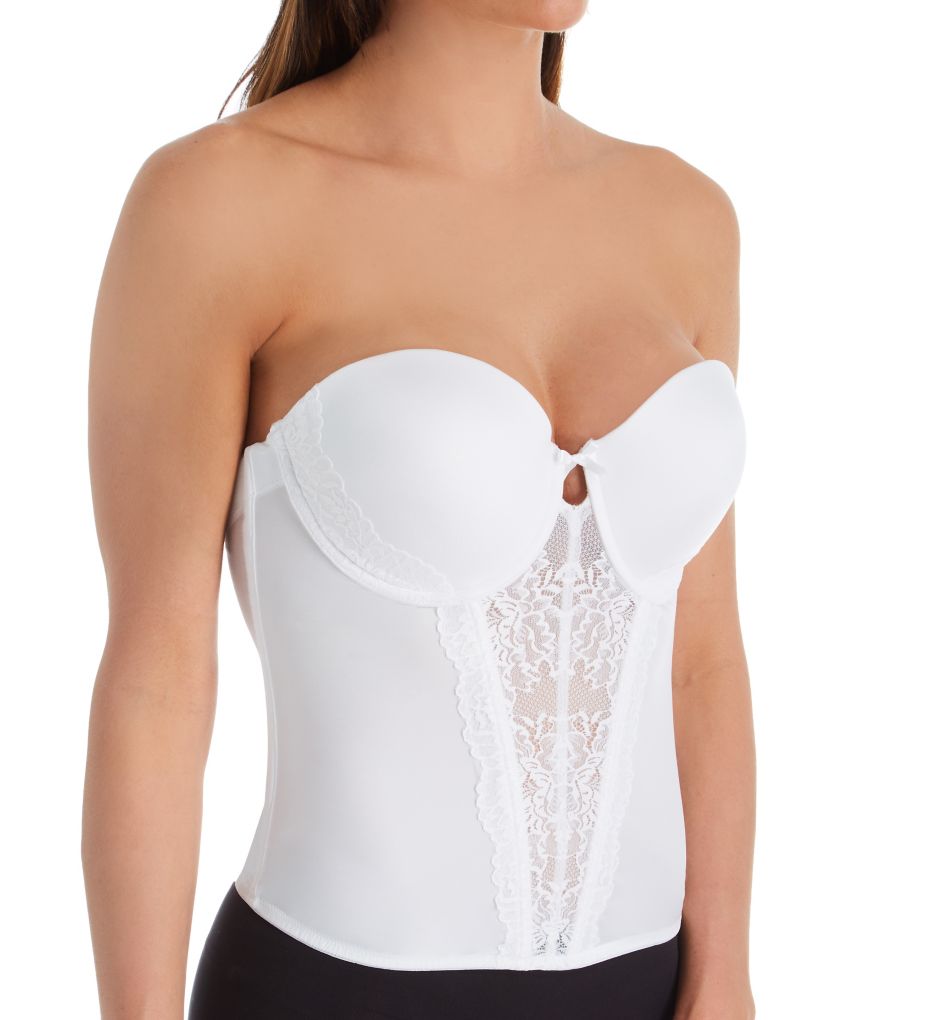 strapless corset bra