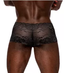 Sassy Lace Sheer Mini Short BLK S