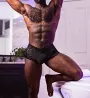 Male Power Sassy Lace Sheer Mini Short 127-280 - Image 3