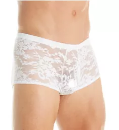 Stretch Lace Mini Trunk WHT L