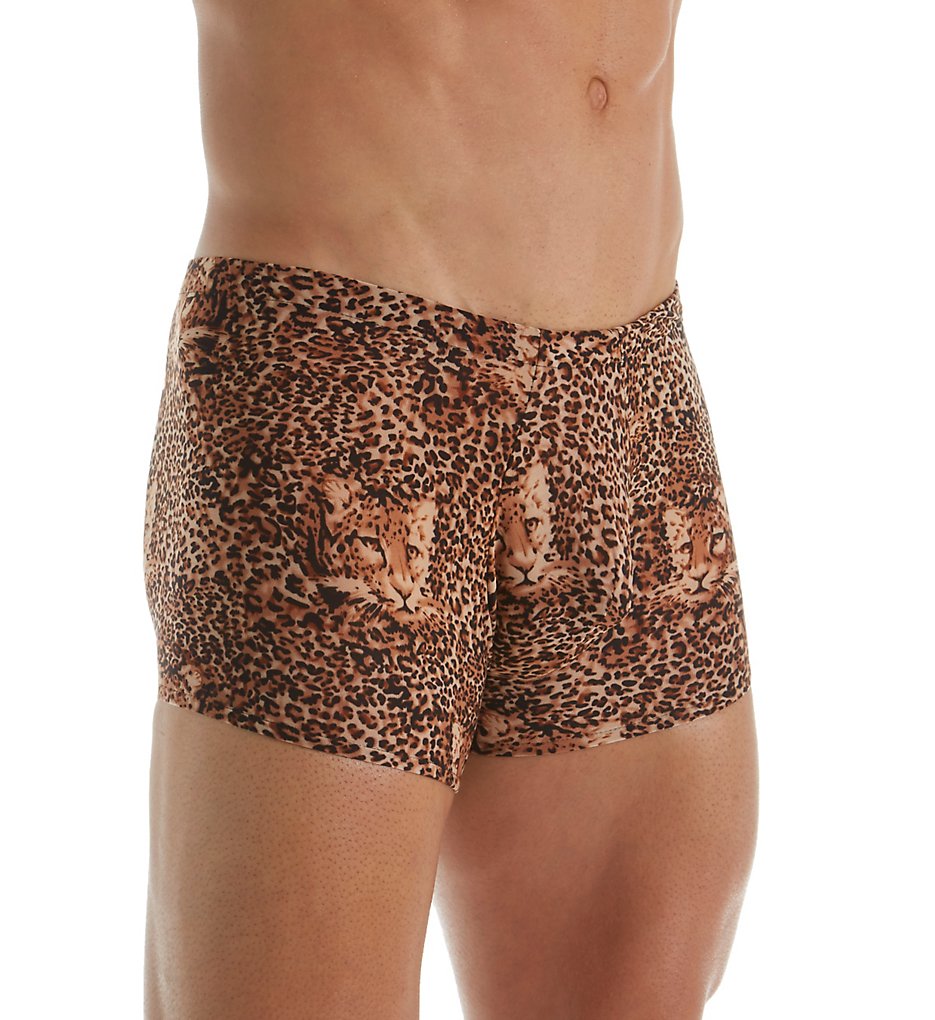Male Power 153-030 Animal Print Pouch Trunk (Brown Leopard)