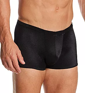 Satin Lo Rise Pouch Short BLK M
