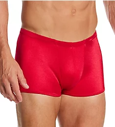 Satin Lo Rise Pouch Short RED S