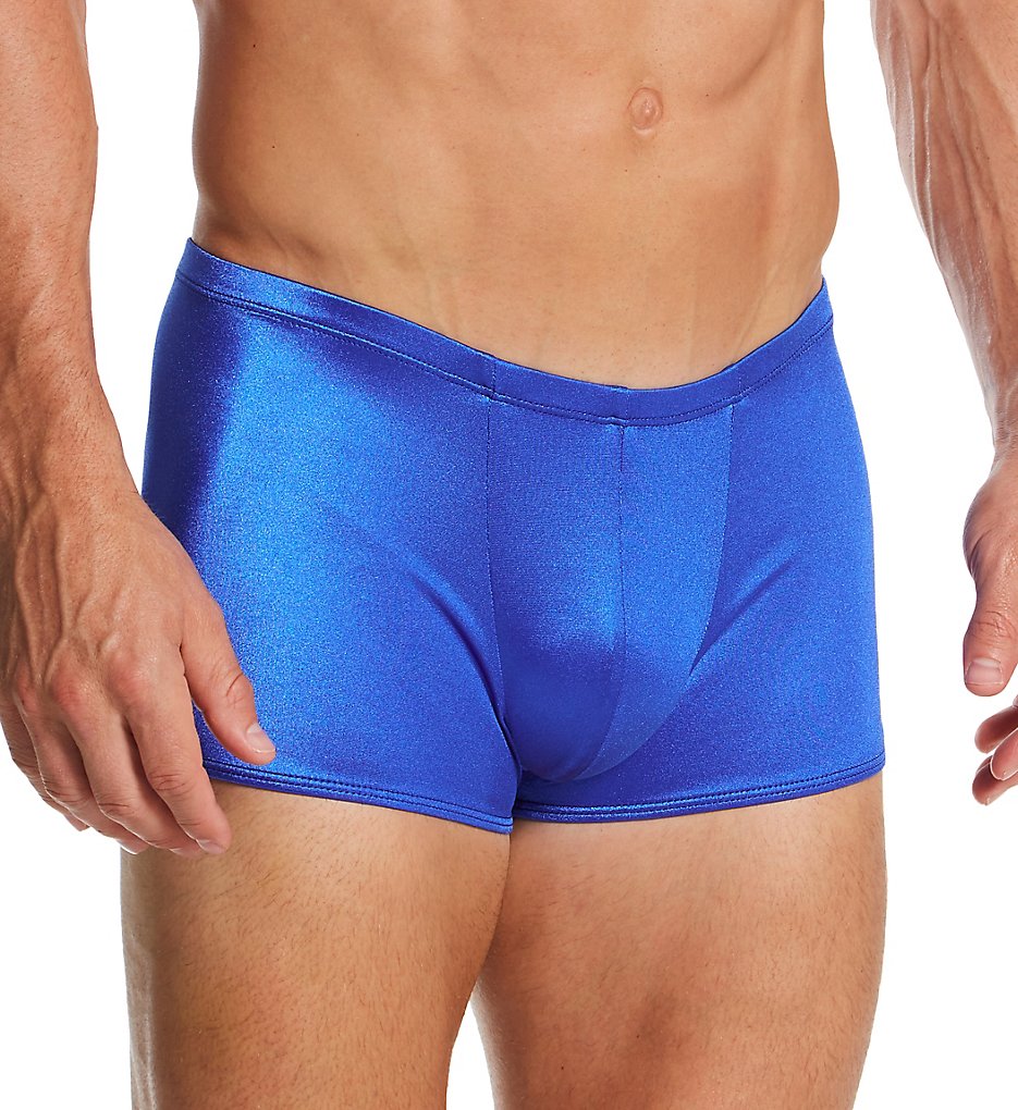 Male Power 153-076 Satin Lo Rise Pouch Short (Royal)