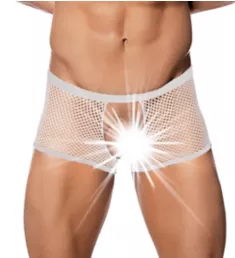 Stretch Net Double Pleasure Trunk WHT S/M