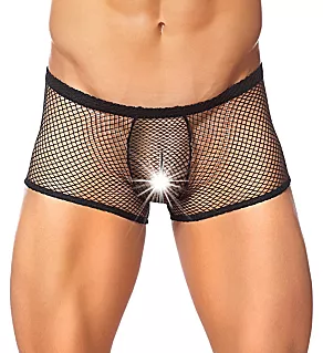 Stretch Net Peek-A-Buns Trunk Black S/M