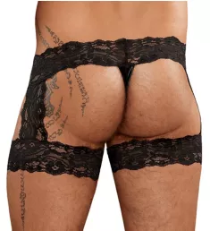 Scandal Lace Micro Garter Trunk BLK S/M