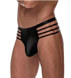 Cage Matte Cage Thong BLK L/XL