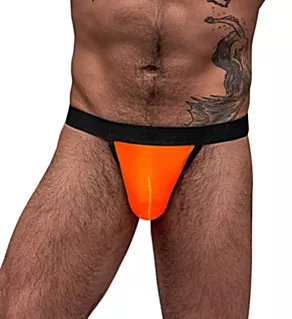 Neon Mesh Micro Thong Orange L
