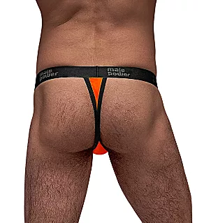 Neon Mesh Micro Thong Orange L