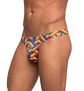 Pride Contour Pouch Bong Thong Rainbow L/XL