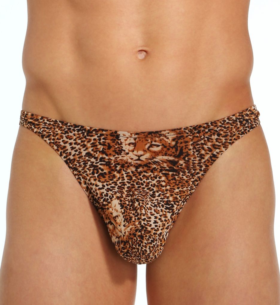 Male Power Animal Print Wonder Thong Anim L/XL  - Image 1